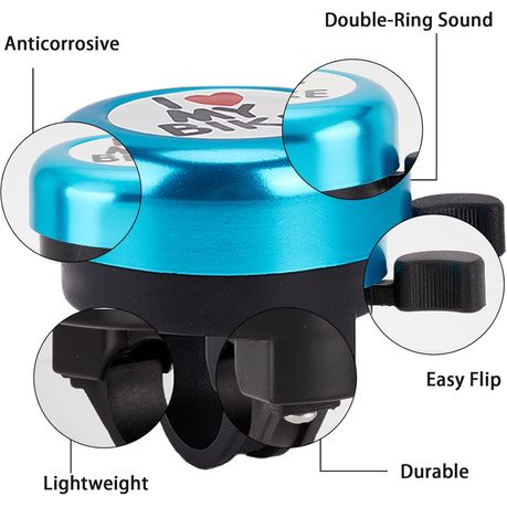 Aluminum Handlebar Bell - Blue variant image 4
