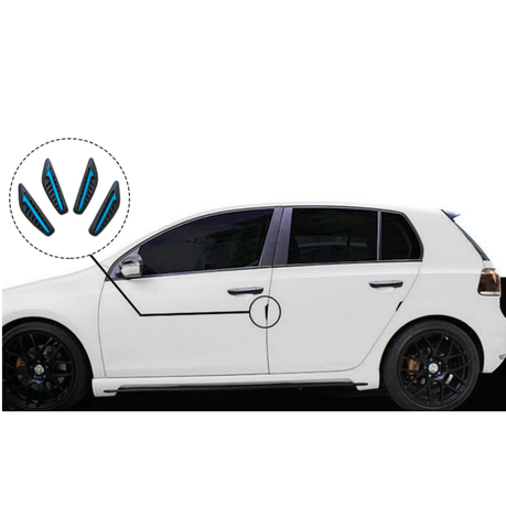 Anti-Scratch Stickers Car Accessories - Black & Red variant image 2