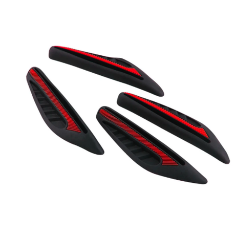 Anti-Scratch Stickers Car Accessories - Black & Red variant image 3
