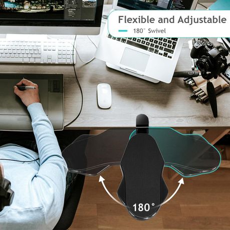 Arm Rest Support for Computer Desk 90 Folding and 180 Rotating variant image 5