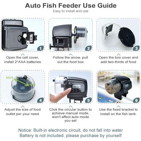 Automatic Fish Feeder Aquarium Food Dispenser With Digital Auto Timer variant image 7