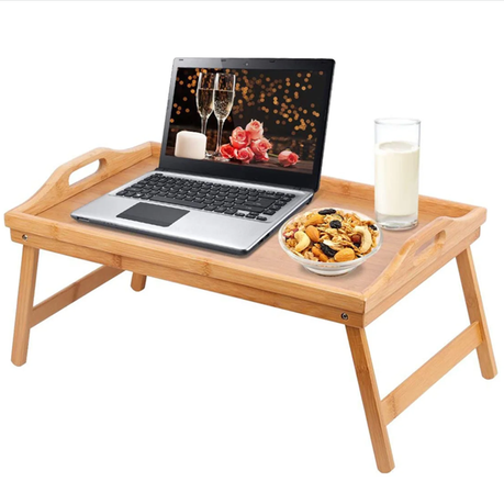 Bamboo Bed Tray With Foldable Legs variant image 2
