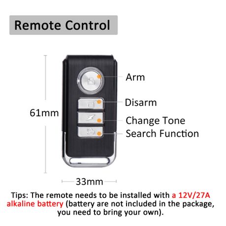Bicycle Anti Theft Alarm with Remote Vibration Sensing Wireless Bike Alarm variant image 3