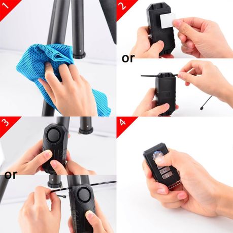 Bicycle Anti Theft Alarm with Remote Vibration Sensing Wireless Bike Alarm variant image 4