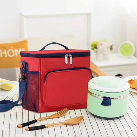 Big Compartment Outdoor Cooler Lunch Bag with Shoulder Strap variant image 6