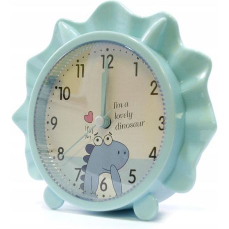 Blue Dinosaur Alarm Clock Battery Powered variant image 2
