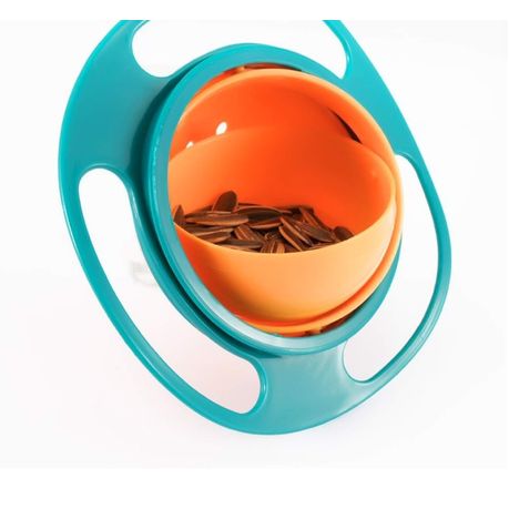 BPA Free 360 Spill-Proof Feeding Bowl - Blue variant image 3