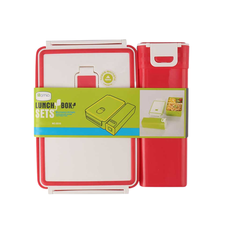 BPA-Free Plastic Lunch Box And Water Bottle Set variant image 2