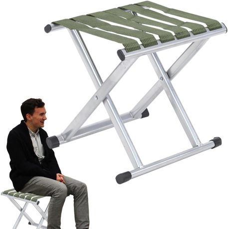Camping Steel pipe nylon Ribbon Folding Chair variant image 2