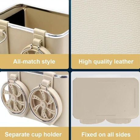 Car Paper Box Hanging Armrest Box Storage Box Cup Holder variant image 2