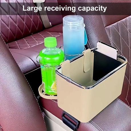 Car Paper Box Hanging Armrest Box Storage Box Cup Holder variant image 3