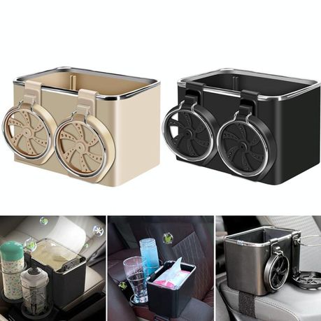 Car Paper Box Hanging Armrest Box Storage Box Cup Holder variant image 5
