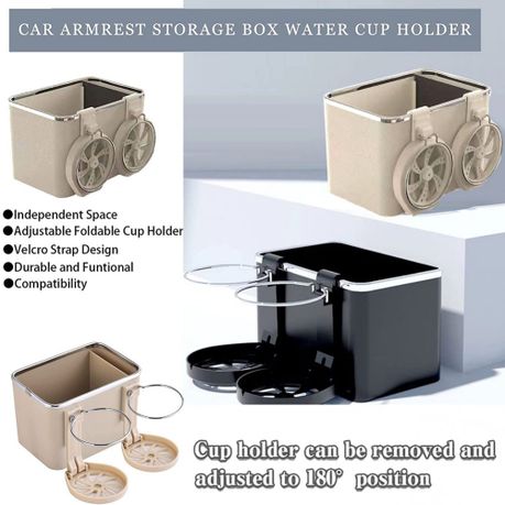 Car Paper Box Hanging Armrest Box Storage Box Cup Holder variant image 6