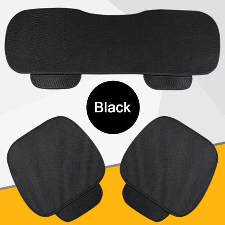 Car Seat Cover Pad 3pcs- Black variant image 2