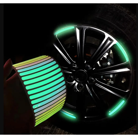 Car Wheel Sticker Colorful Reflective Strip variant image 3