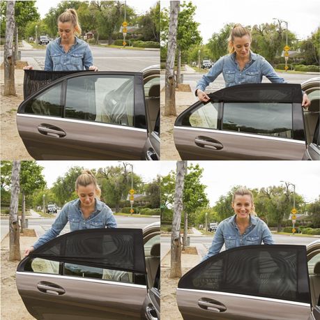 Car Window Shade Sock Side Window Sox + Windscreen Sun Shade Visor - Round variant image 3