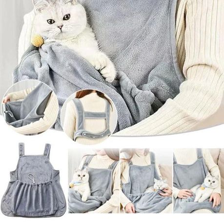 Cat Holding Apron, Carrier- Grey variant image 3