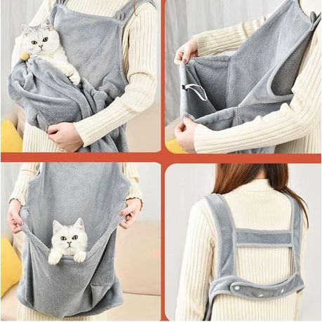 Cat Holding Apron, Carrier- Grey variant image 7