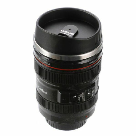 Classy Camera Lens Style Thermo- Stainless Steel Cup variant image 2