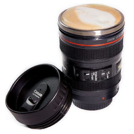 Classy Camera Lens Style Thermo- Stainless Steel Cup variant image 3