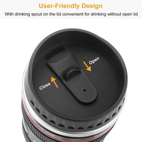 Classy Camera Lens Style Thermo- Stainless Steel Cup variant image 4