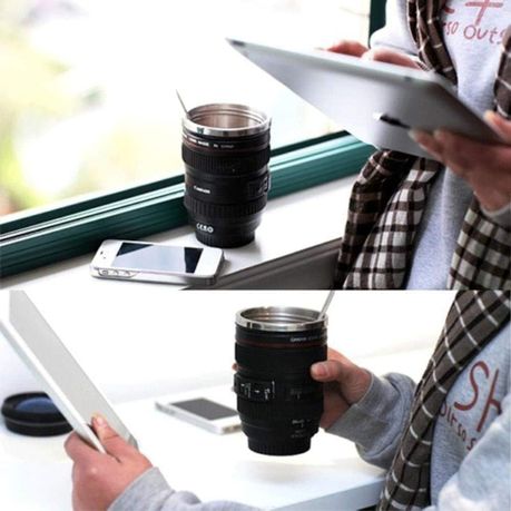 Classy Camera Lens Style Thermo- Stainless Steel Cup variant image 5