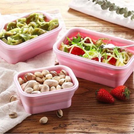 Collapsible Silicone Lunch Boxes - Set of Four variant image 13