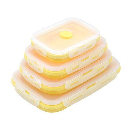 Collapsible Silicone Lunch Boxes - Set of Four variant image 16