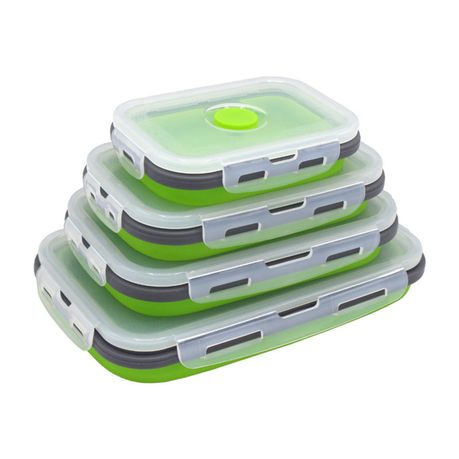 Collapsible Silicone Lunch Boxes - Set of Four variant image 10
