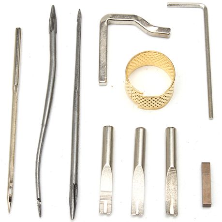 Craft 59 Piece Heavy Duty Leather Craft Stitching Groover Needle Tools Kit variant image 5