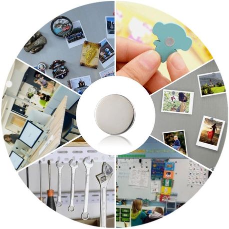 Craft DIY Multifunctional Mini Silver Magnets Set of 100 (6mm) variant image 3