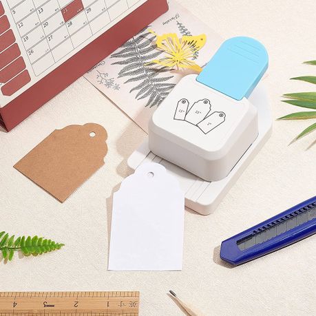 Craft Multifunctional DIY 3-In-One Label Making & Gift Tag Punch - Rounded variant image 3