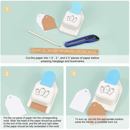 Craft Multifunctional DIY 3-In-One Label Making & Gift Tag Punch - Rounded variant image 4