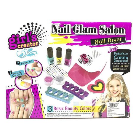 Cute Girls Glam Salon Fun Nail Polish Dryer Kit variant image 5