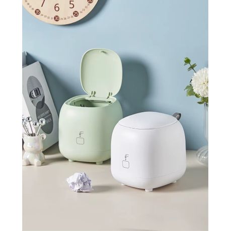 Cute Portable Mini Trash Can - Green variant image 5