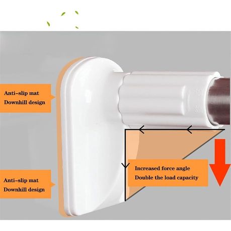 Decor Extendable Stainless Steel Rod Support Punch-Free Pole variant image 3