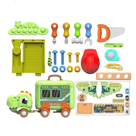 Dinosaur Truck - Tool Box Toy Set - Toys for Boys variant image 3