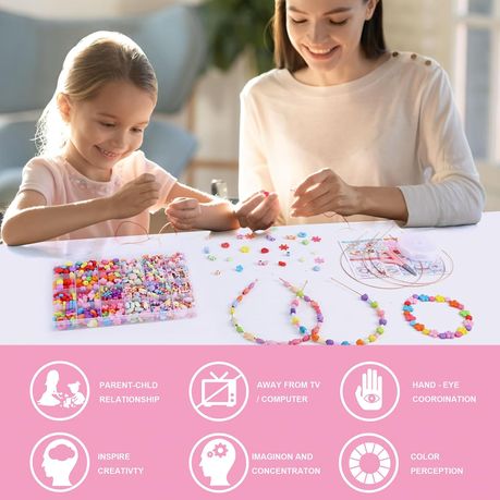 DIY 400Pcs Beads for Kids Crafts Children's Jewelry Making Kit - SL22917 variant image 8