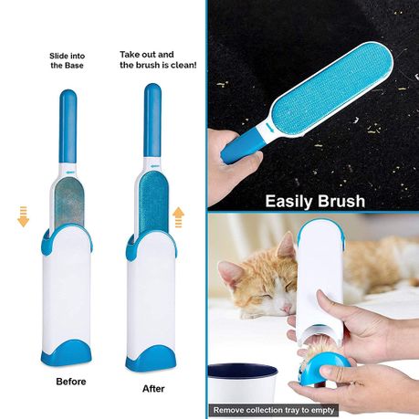 Double-Sided Pet Self-Cleaning Hair Remover Brush variant image 2