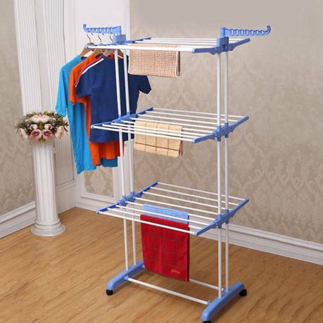 Extra Foldable Large Clothes Airer 3 Tier Outdoor Laundry Dryer Rack Line variant image 3