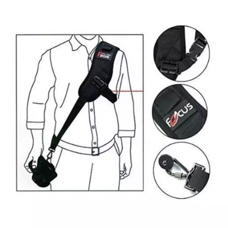 F-1 Quick Carry Speed Sling Soft Shoulder Strap For Camera DSLR Sling Belt variant image 3