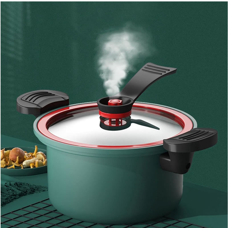 Fast Heating Pressure Pot with Lock Handles - Green  variant image 3