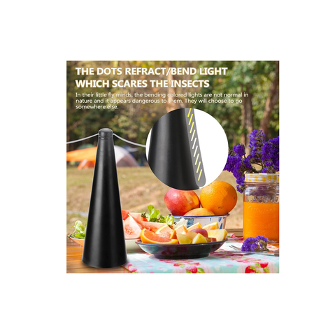 Fly Repellant Outdoor Fans - Black variant image 3