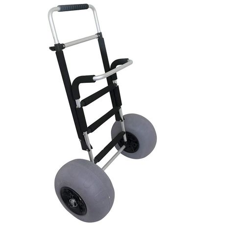 Foldable Beach Sand Cart Trolley with Large 12-inch Two Balloon Tires variant image 3