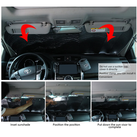 Foldable Car Windshield Sun Shade - M variant image 3