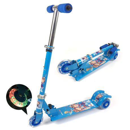 Foldable Kick Kids Scooter With 3 PVC Light Wheels variant image 2