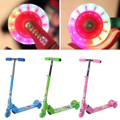 Foldable Kick Kids Scooter With 3 PVC Light Wheels variant image 7