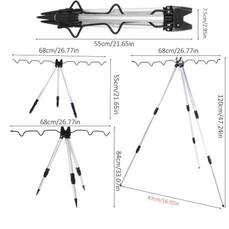 Folding Fishing Rod Tripod Bracket variant image 6