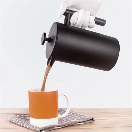 French Press Coffee Maker Double Wall Insulated Stainless Steel - 1000ml variant image 4