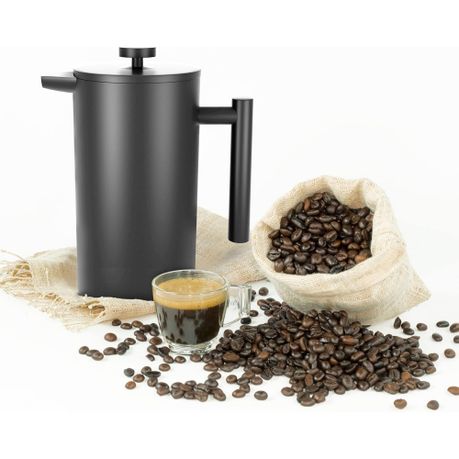 French Press Coffee Maker Double Wall Insulated Stainless Steel - 1000ml variant image 8